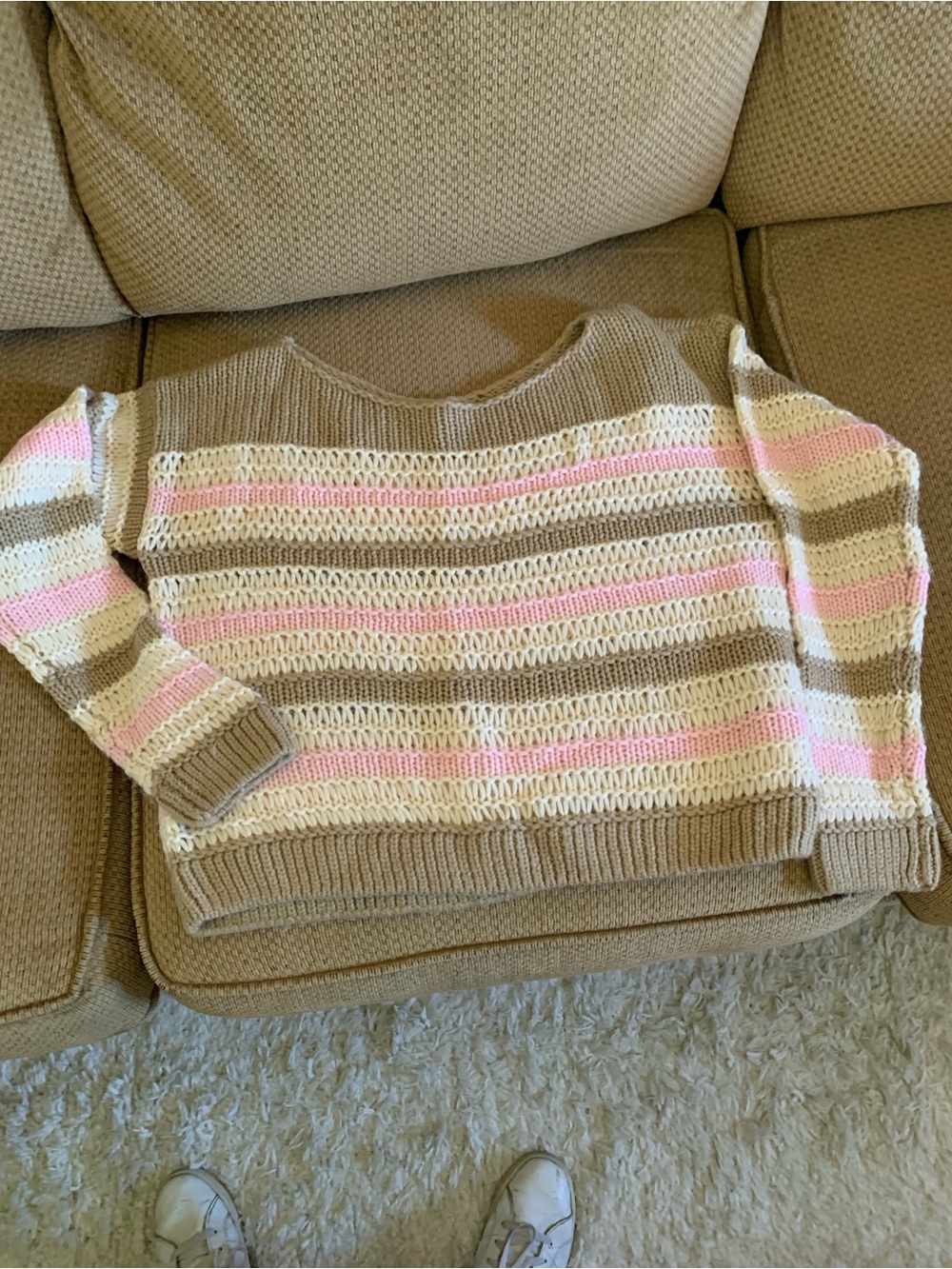 SUMMER SWEATER!  Chilly nights, call for this Hollister Loose-Knit Sweater